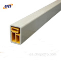 Perfil pultruido de fibra de vidrio de tubo rectangular GRP